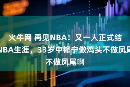 火牛网 再见NBA！又一人正式结束NBA生涯，33岁中锋宁做鸡头不做凤尾啊